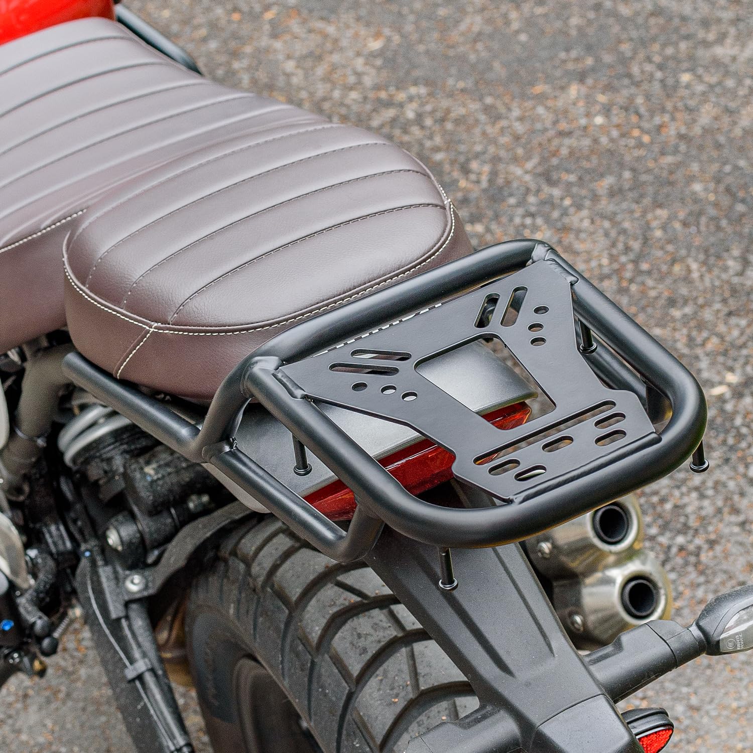 Motorrad Gepäckträger für Speed 400 Scrambler 400 x 2024 2025 2026 Hinten Gepäckbrücke Soziushaltebügel Haltegriff