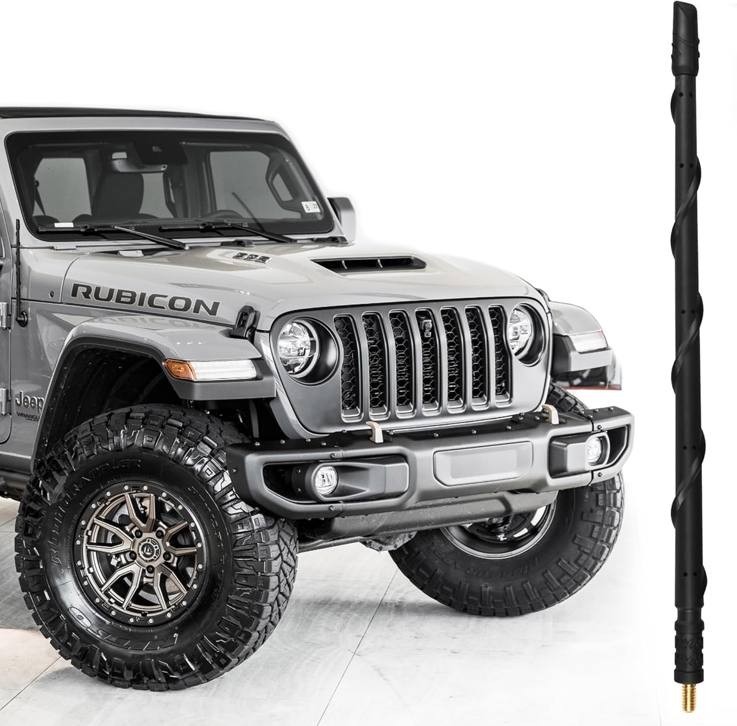KSaAuto Antenna Compatible with 2007-2025 2026 Jeep Wrangler Gladiator, Antenna Replacement Upgrade Car Radio Jeep Gladiator Willys Mojave Wrangler JL JK Rubicon Sahara Unlimited Accessories