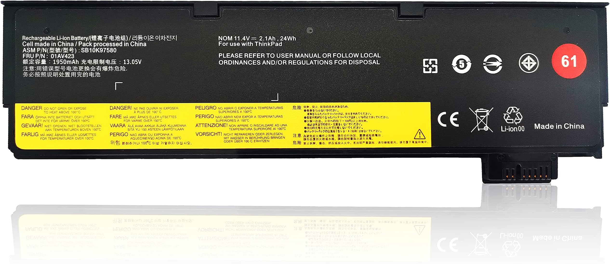 01AV423 T470 T480 T580 Laptop Battery Replacement for Thinkpad T470 T480 A475 A485 T570 P51S P52S TP25 01AV490 01AV422 01AV452 4X50M08812 01AV427 01AV424 01AV422 01AV425 SB10K97584 61 24WH