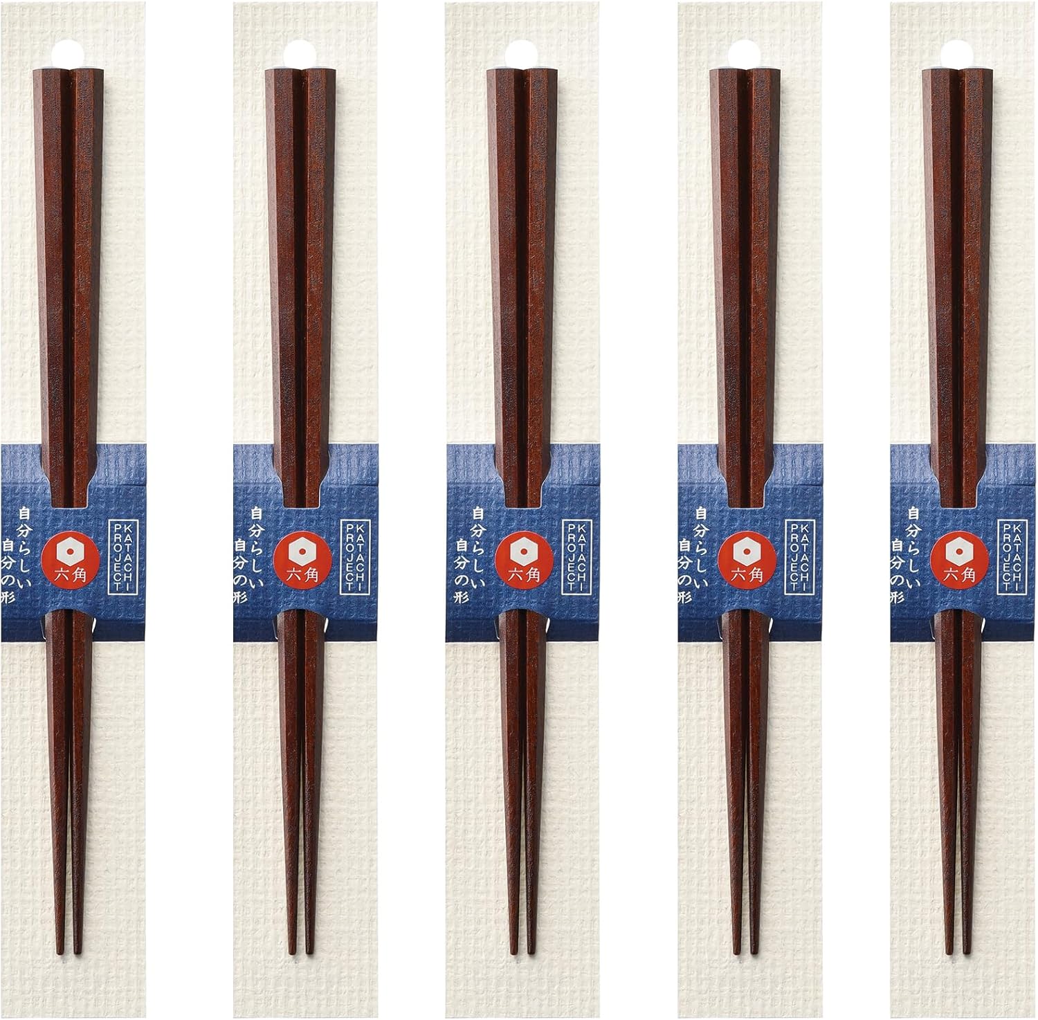 J-kitchens PID591361 Japanese Chopsticks, Set of 5 Pairs, Material: Wood, Chopsticks, Made in Japan