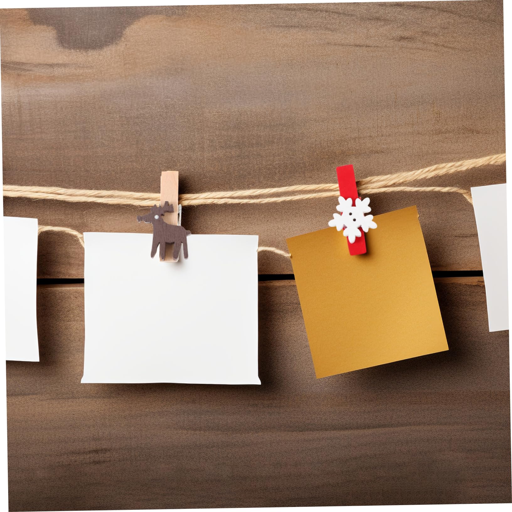 Gatuida 375stücke Weihnachts Holzklammern Foto Clips Verschiedenen Designs Mit Schneeflocken Handschuhe Weihnachtsbaum Rentier Für Festliche Dekoration Und Erinnerungsfotos
