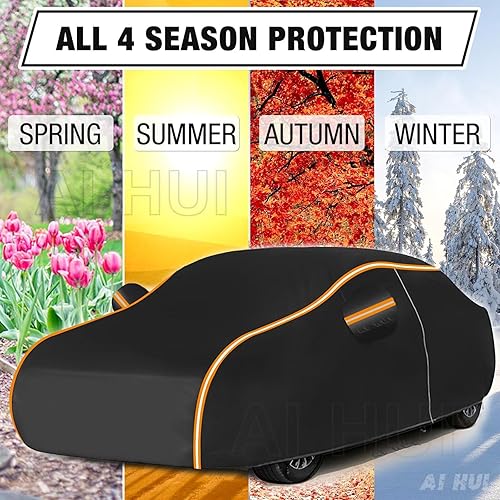 Miniatura 6 de AI HUI Funda impermeable para automóvil compatible con Ford-Maverick Lariat, cubierta impermeable para todo tipo de clima para automóviles,