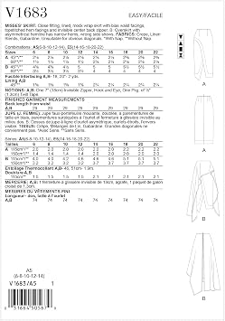 Vogue Pattern 14-16-18-2, Various