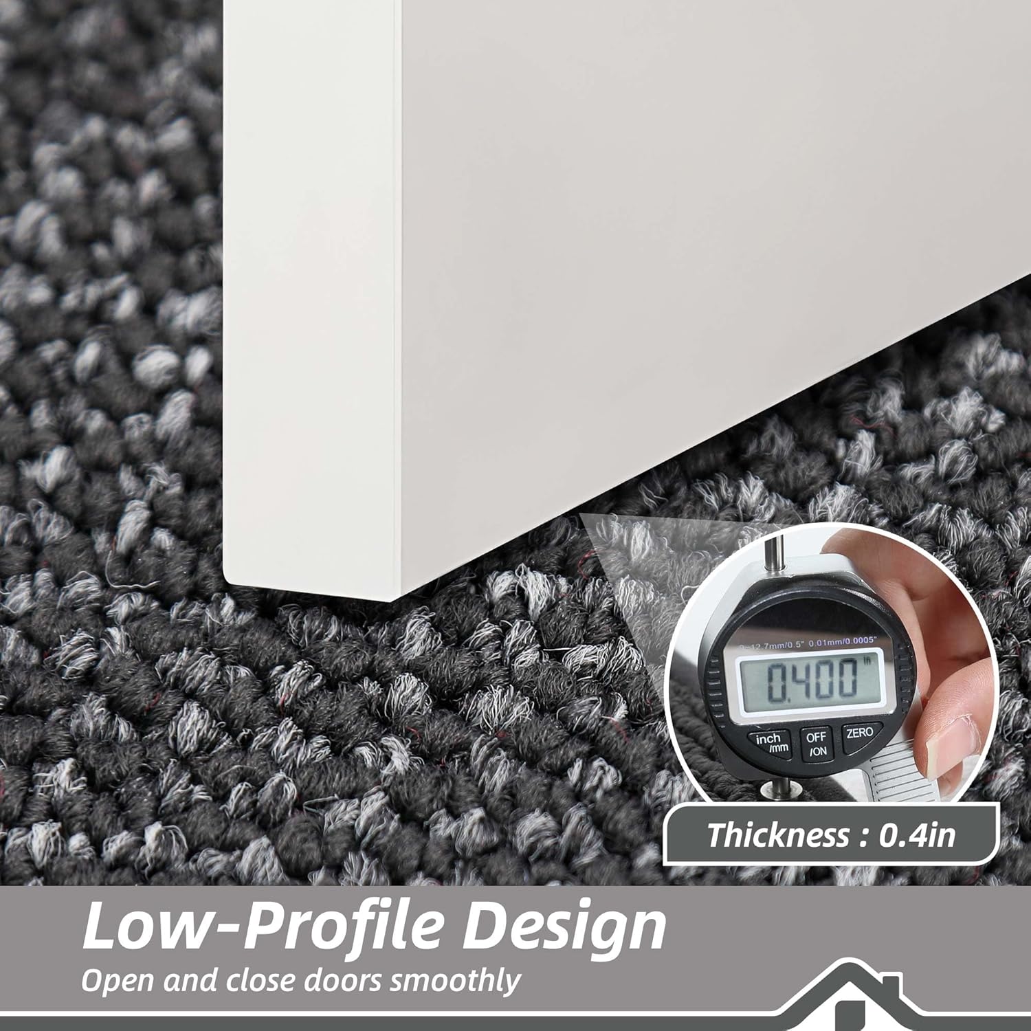 BEQHAUSE Indoor Door Mat 24" x 60", Dirt Trapper Door Mats Non-Slip Entryway Rugs Washable, Resist Dirt Absorbent Welcome Mat, Low Profile Floor Mats for Front Back Door and Entryway, Charcoal - Image 5