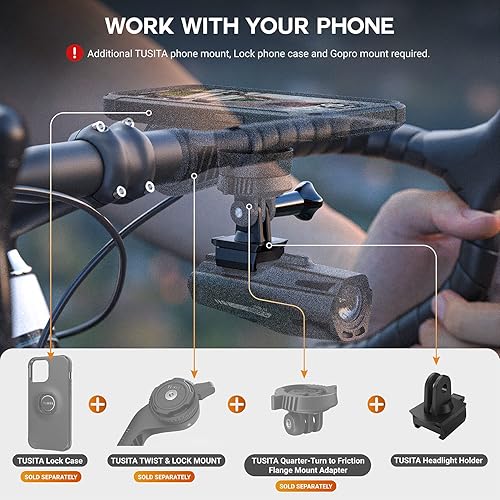 Miniatura 5 de TUSITA Adaptador de montaje Go'Pro compatible con Cygolite Metro, Expilion, Streak Series Bike Light