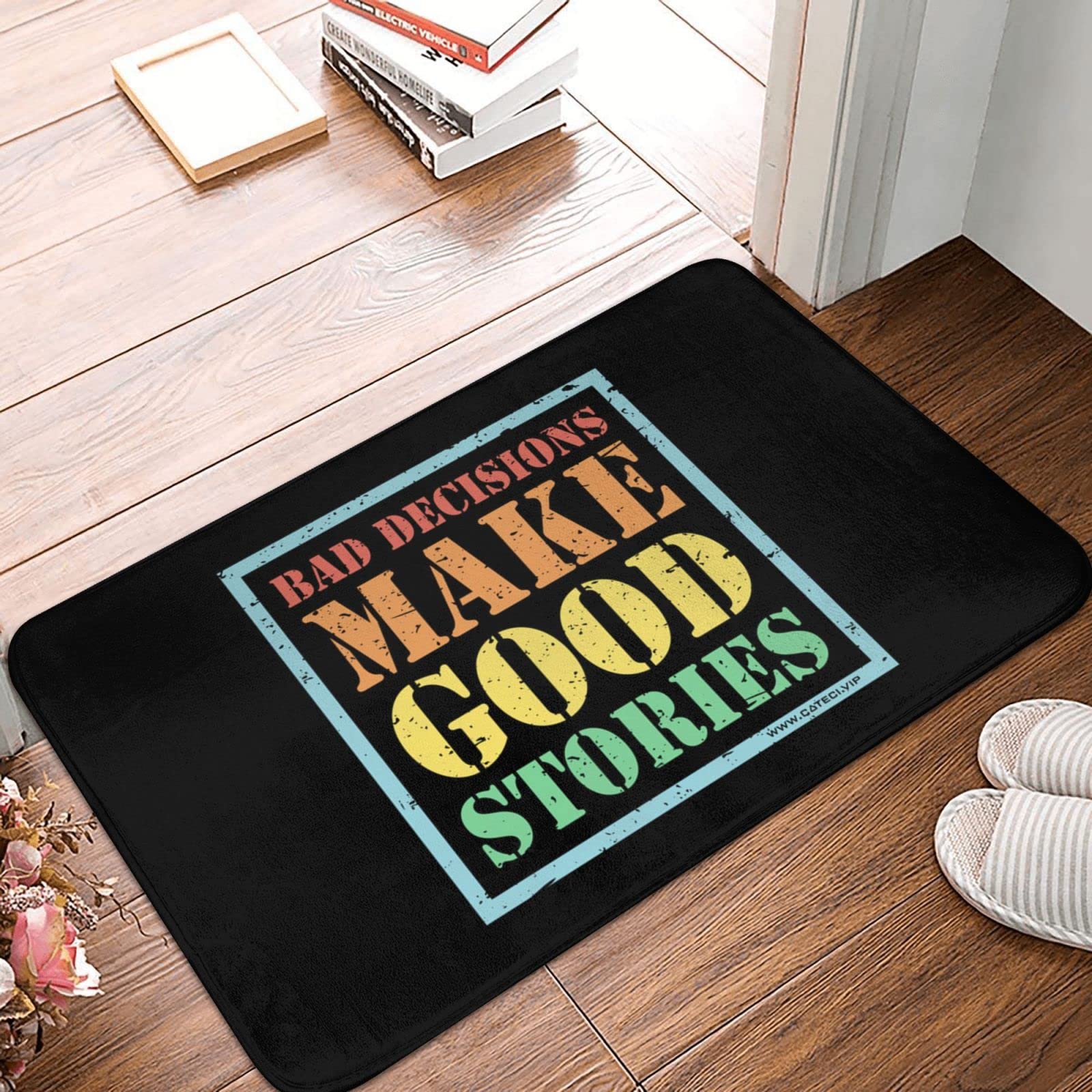 Tapis de bienvenue amusant pour porte d entrée 65x90cm