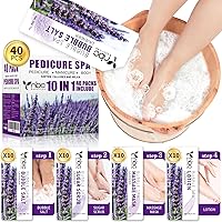 Vista 35 de Kit de Pedicura para Remojo de Pies: Sal de Burbujas, Exfoliante de Azúcar, Mascarilla de Masaje, Loción de Masaje en una Caja, Kit de Spa de 4