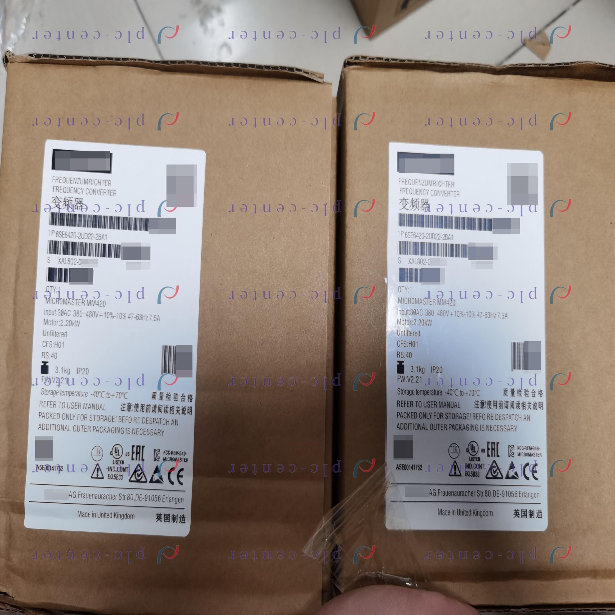 6SE6420-2UD22-2BA1 2.2kW Frequency Converter New Box