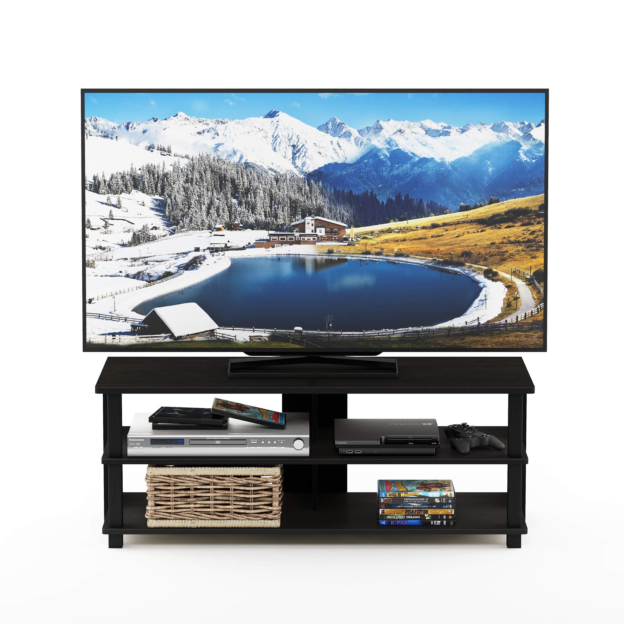 Stante di TV con 3 Piani Espresso/Black per TV fino a 48 Pollici 17077Ex/Bk - Dettaglio