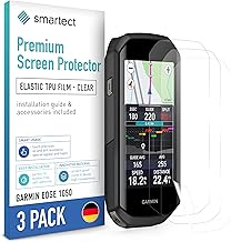 smartect TPU Schutzfolie [3 Stück, Klar] kompatibel mit Garmin Edge 1050, Bedeckt das ganze Display, Bildschirmschutz Blasenfrei, Displayschutzfolie Anti Fingerabdruck