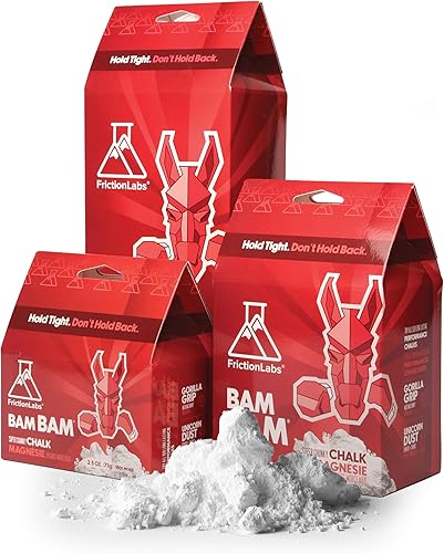 Vista 9 de Friction Labs Tiza suelta premium para escalada de alta performance con agarre superior para bouldering, escalada, levantamiento de pesas y más