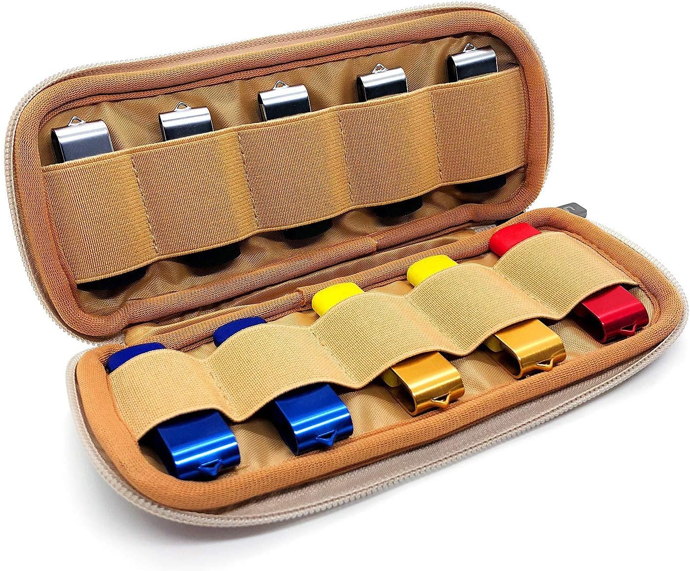 Case for USB Flash Drive,USB Holder case,Flash Drives Storage Bag for Memory Stick,Yubikey,Security Key,Jump Drive, Electronics Accessories Organizer Colorful (Case Only)