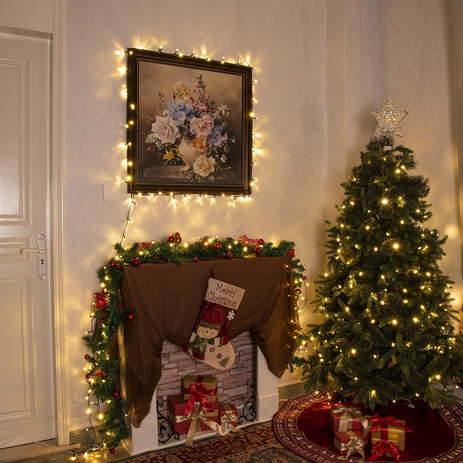 EAMBRITE Christmas Lights 200 LED 20m/66ft Fairy Lights Mains Powered