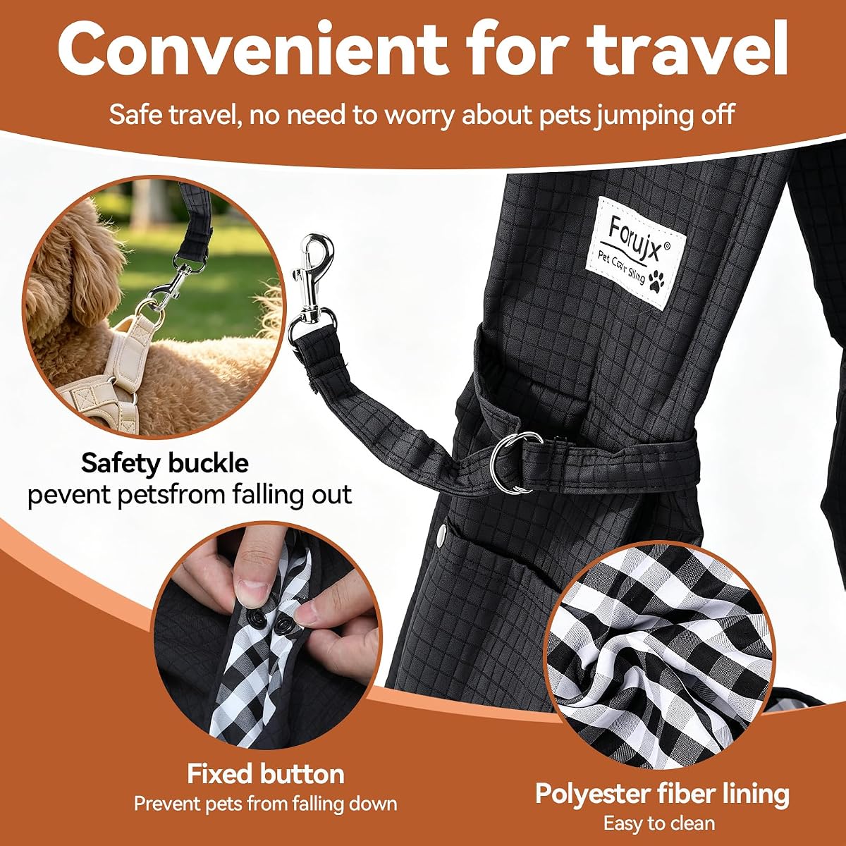 Pawaboo Small Dog Sling Carrier view 3
