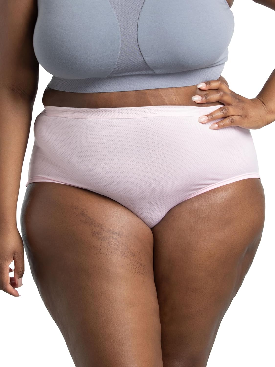 Fruit of the Loom womens Breathable Underwear, Moisture Wicking Keeps You Cool & Comfortable, Available in Plus Size - Image 5