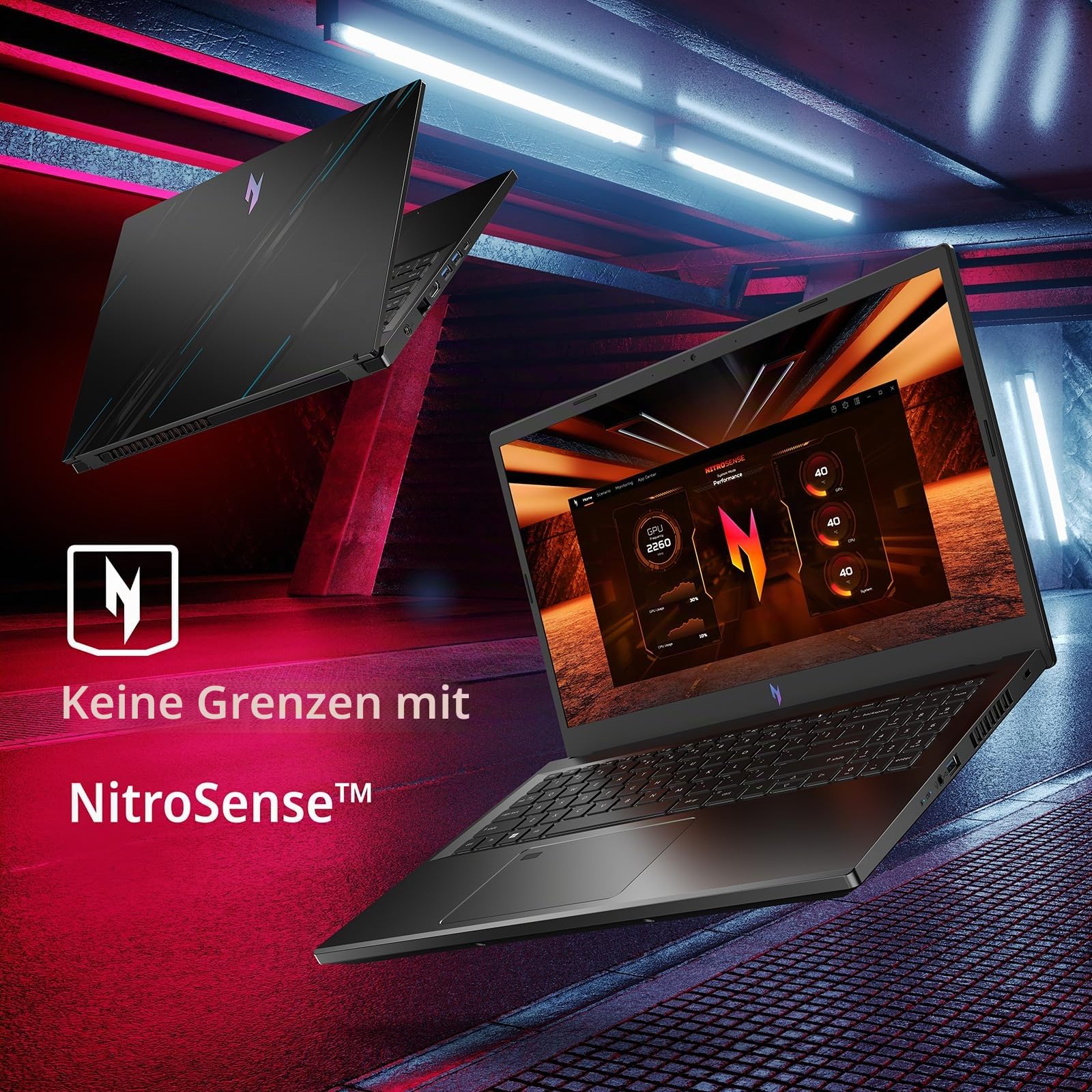 Acer Nitro V 15 ANV15 – 51 – 5673 Notebook Gaming, Prozessor Intel Core i5 – 13420H, RAM 16 GB DDR5, 512 GB SSD, Display 15,6 Zoll FHD IPS 144 Hz LED LCD, Nvidia GeForce RTX 4050 6 GB Windows 11 Home