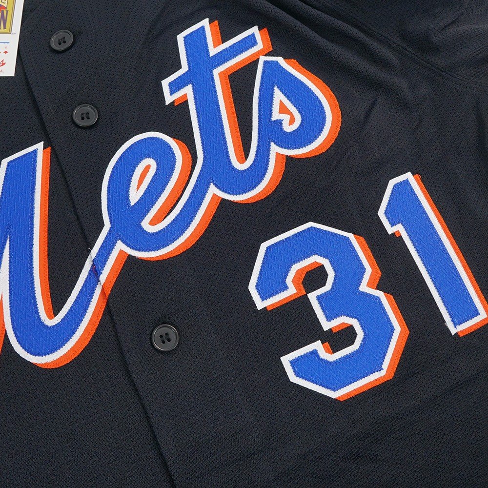 Amazon.com : Mitchell & Ness Mike Piazza Black New York Mets