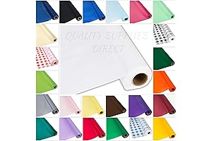 DIY Craft White Plastic Table Cover Roll-300 Feet Long