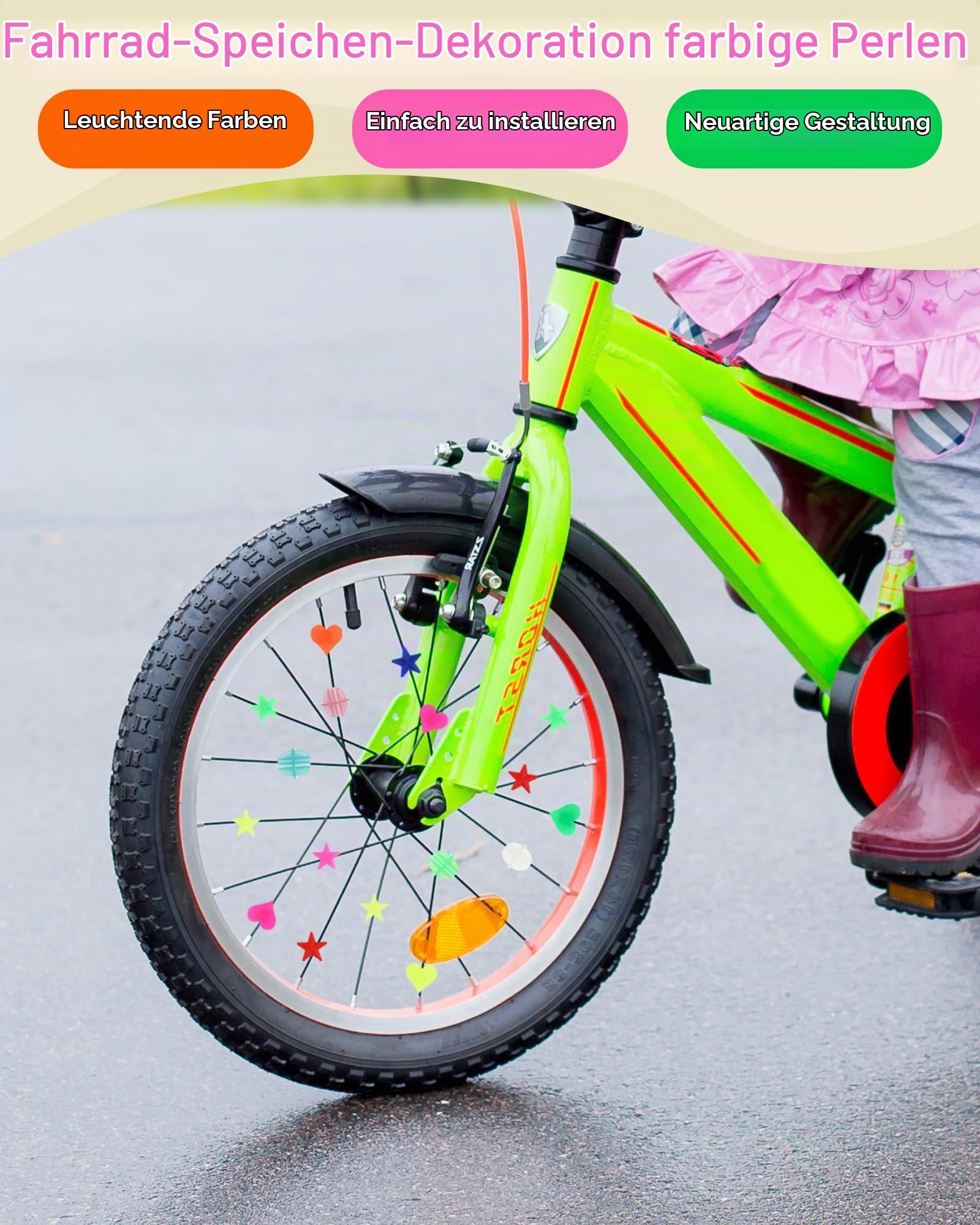 216 Stück Bunte Fahrradspeichen Reflektoren – Reflektoren Fahrrad Kinder, Speichenreflektoren für Kinderfahrrad, Fahrrad Zubehör Kinder & Fahrrad 