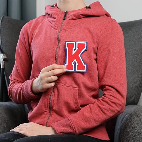 Miniatura 330 de Parches de letras termo-adhesivas de alta calidad – Lindas letras para ropa – Parche universitario para ropa – Letras bordadas de 4 1/2 parches