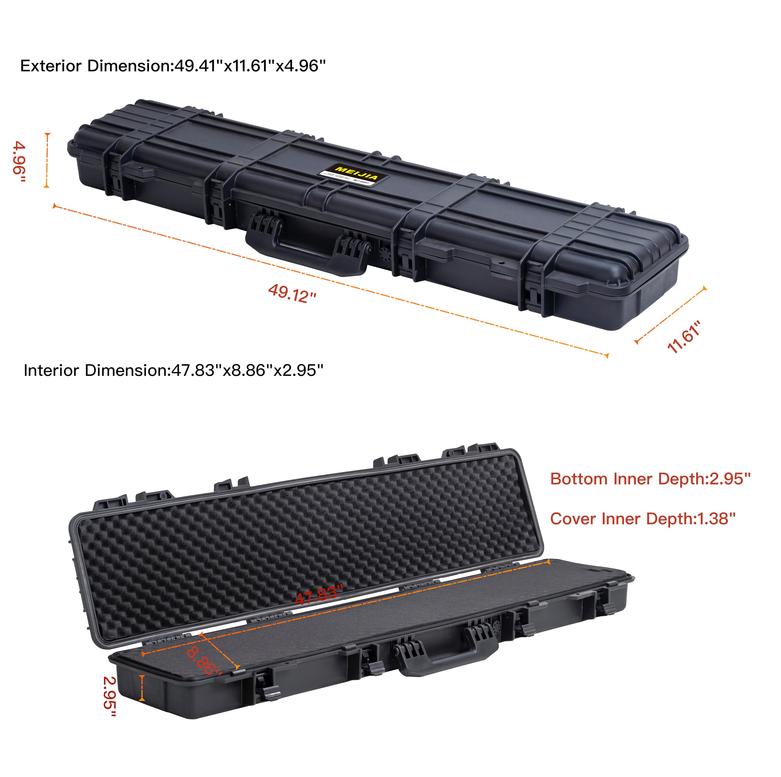 Amazon.com: MEIJIA Portable Waterproof All Weather Hard Rifle Case