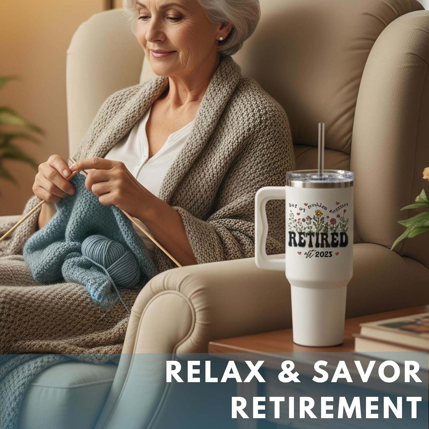 Retired 2025 Not My Problem Anymore Tumbler 40oz, Happy Retirement Gifts for Women 2025, Retirement Cups, Funny Retirement Gifts For Women, Retiring Coffee Mug Ideas for Coworker, Colleague, Boss - Image 7