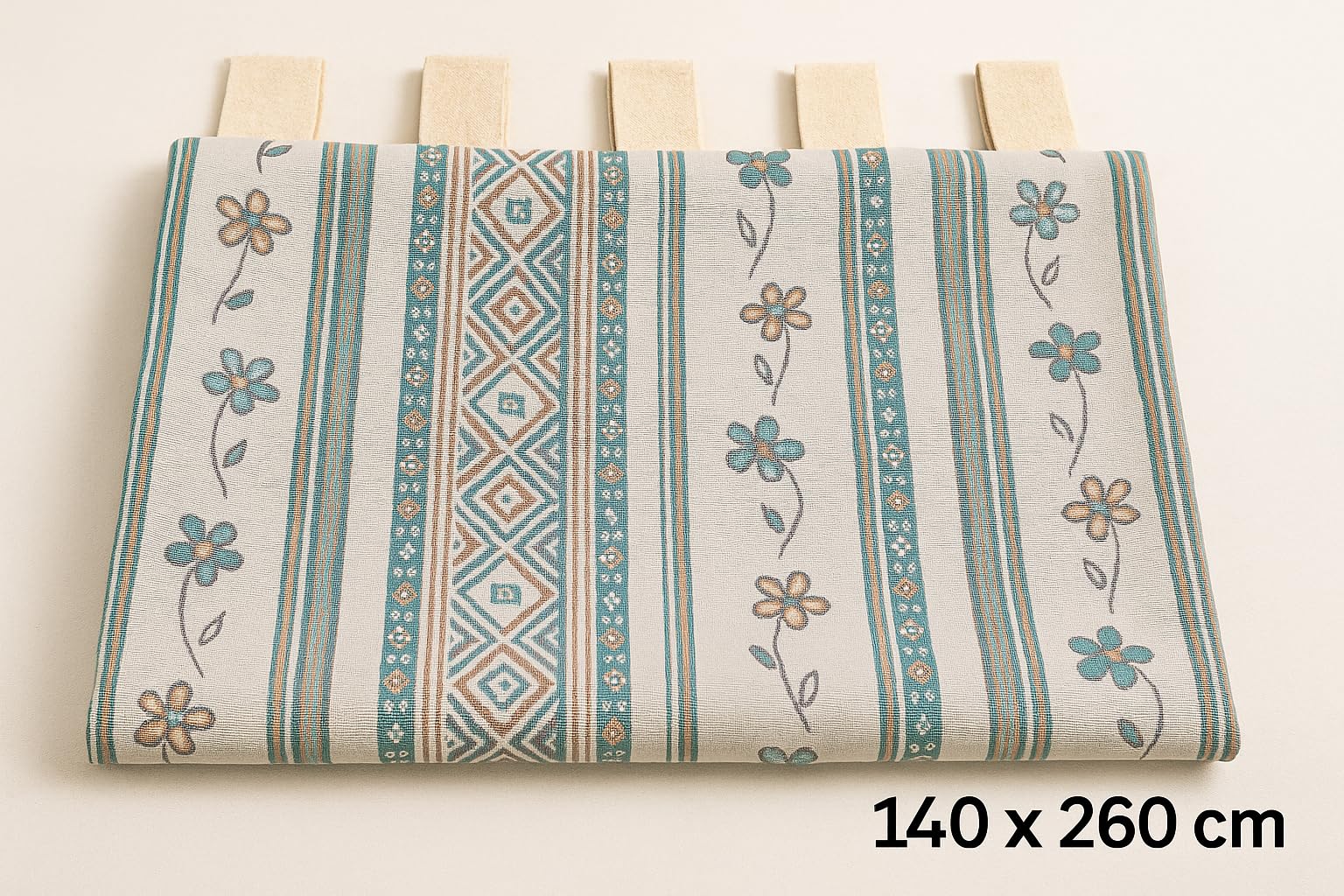 Mercatienda Cortina de Calle alpujarra aceitunera de Trabillas 140 x 260cm para Puertas Ventanas y Patios Interior Exterior confeccionadas en España.