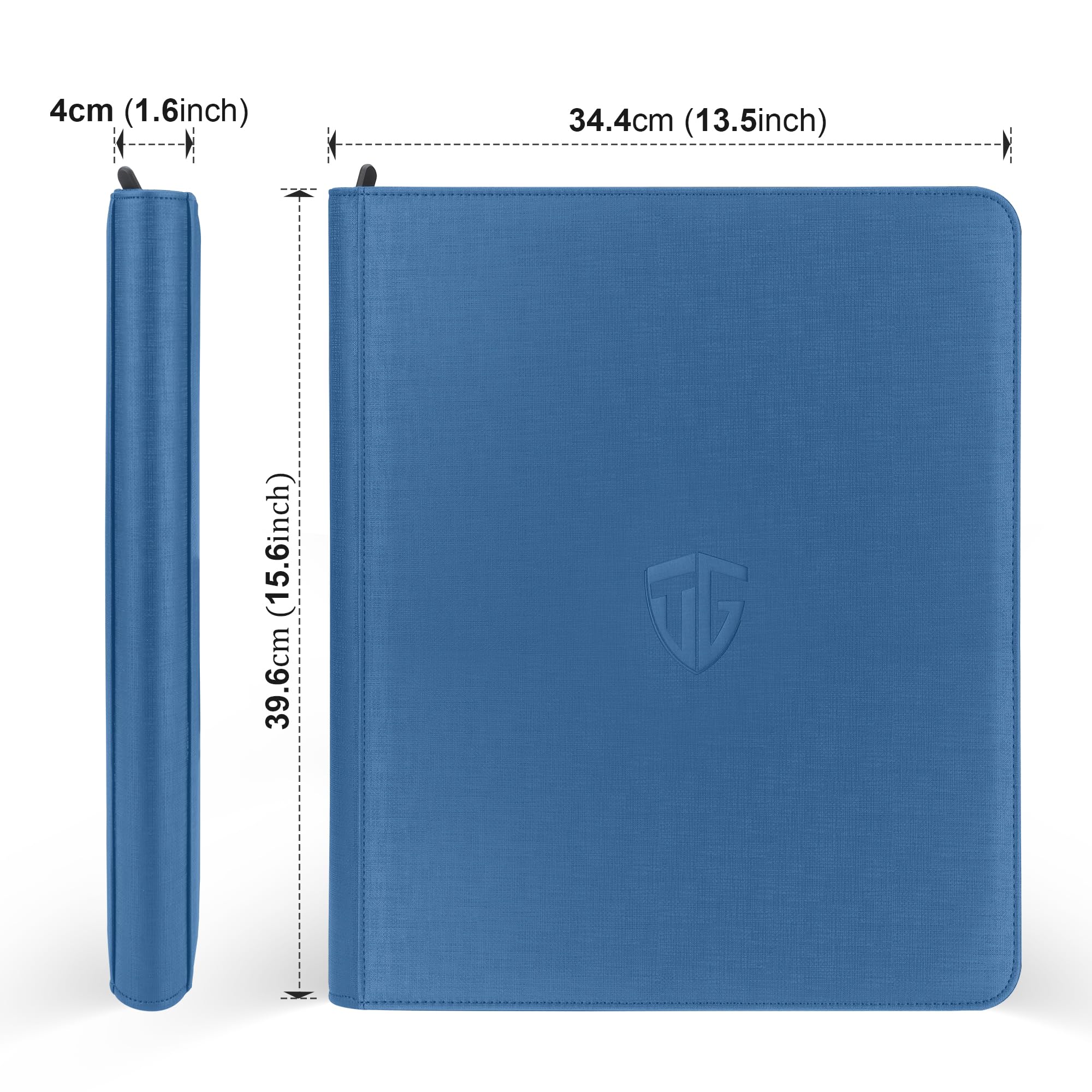 TCGUARD Raccoglitore con apertura dall'alto, può contenere 216 caricatori dall'alto, raccoglitore a 9 tasche con tasche per custodie rigide da 7,6 x 10,2 cm, raccoglitori per TCG, MTG, raccoglitori