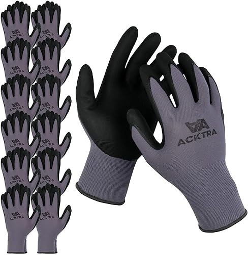 Guantes de trabajo de seguridad Nylon sin costuras, MicroFoam, WG019