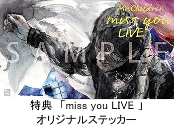Amazon.co.jp: 【限定特典付き】 Mr.Children miss you LIVE ( Blu-ray