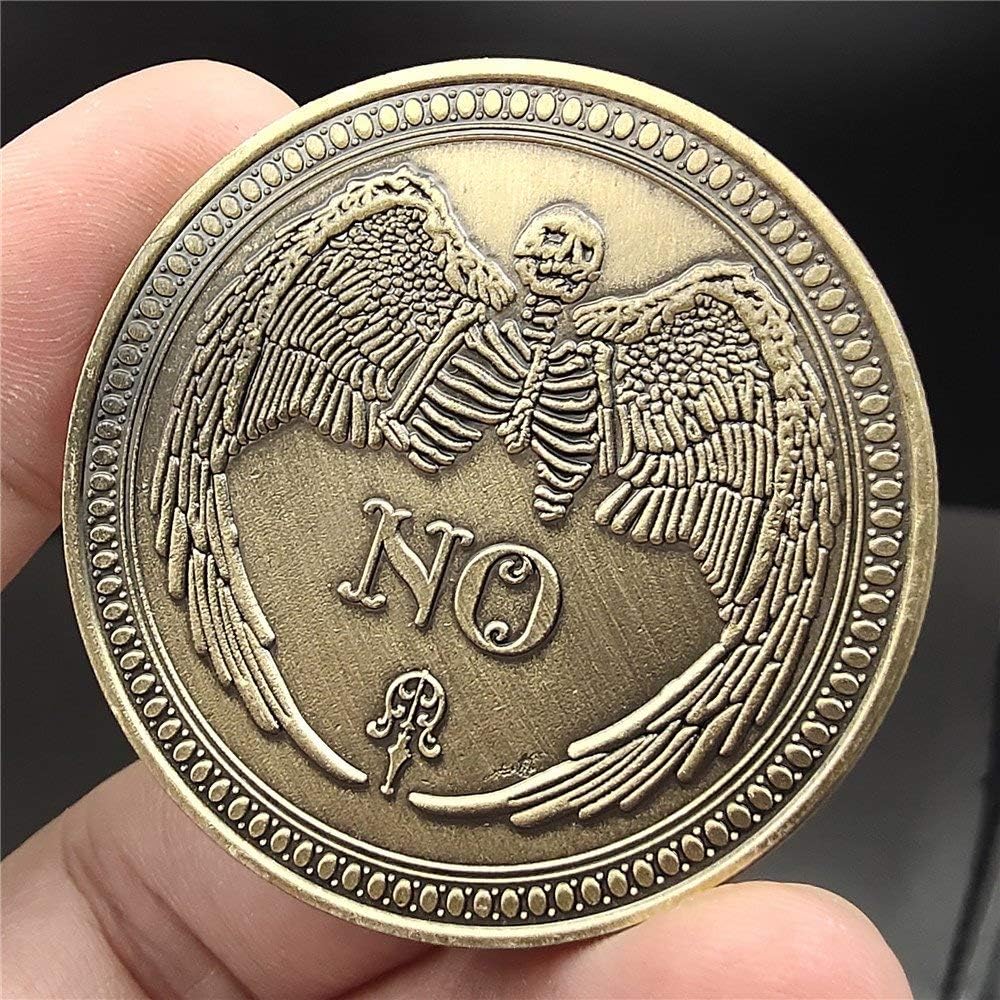Sí No Desafío Monedas Conmemorativas Hacedor de Decisiones Colección de
