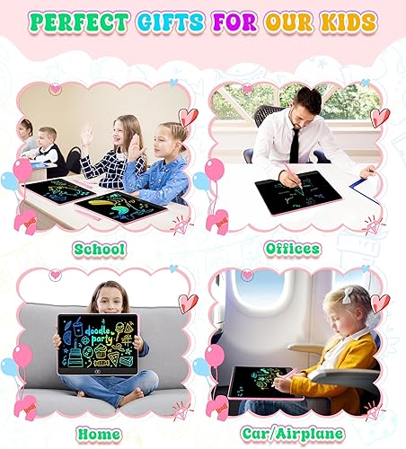 Miniatura 6 de Tableta de escritura LCD para niños, tabletas de dibujo coloridas de 16 pulgadas, juguetes educativos de aprendizaje para niños de 3, 4, 5, 6, 7, 8