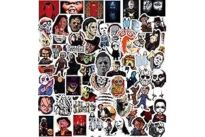200 Pcs Horror Stickers: Spine-Chilling Halloween Decor