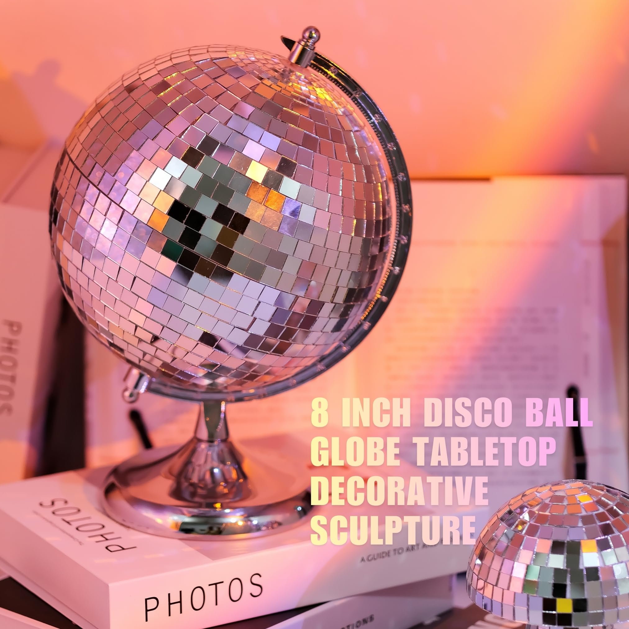 Discokugel aus Edelstahl, 30,5 cm, Spiegelkugel für Partys, Events und DJ-Kabinen