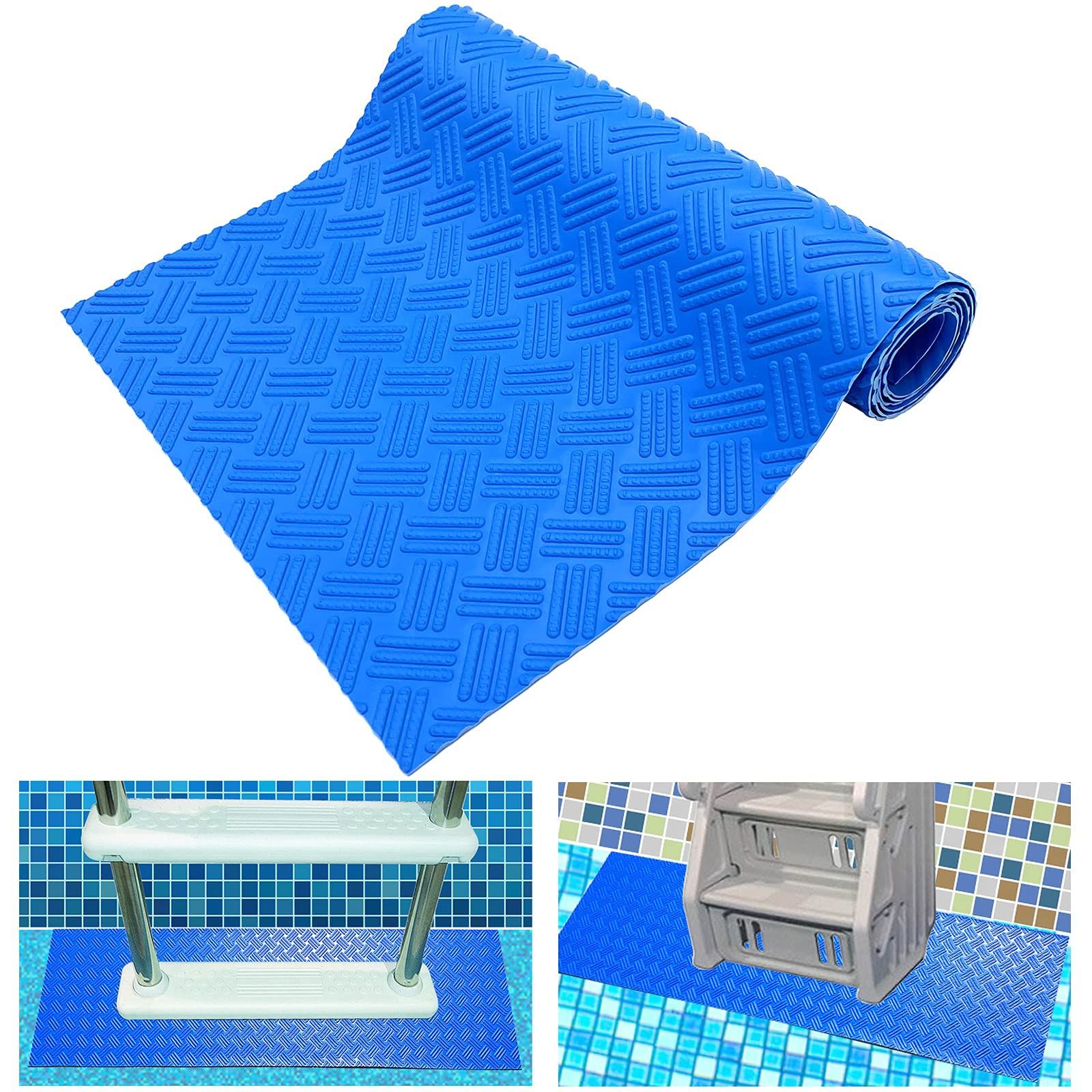 Alfombrilla de Escalera de Piscina, Alfombrilla Protectora para Escalera de Piscina, Alfombrilla Antideslizante para Escalera de Piscina, Alfombrilla de Escalera de Piscina, Alfombrilla de Escalera
