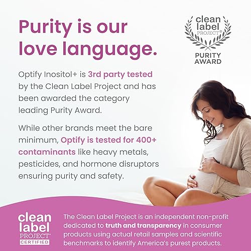 Miniatura 5 de Optify Suplemento de inositol para mujeres  Suministro para 90 días  Myo-inositol y D-Chiro Inositol con Folato y Vitamina D  Proporción 401