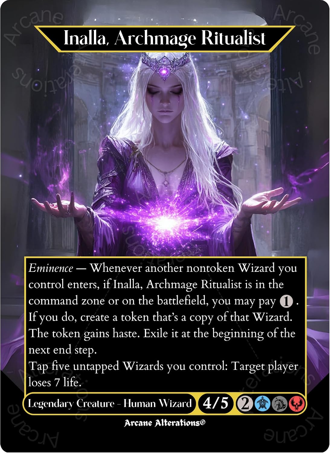 Inalla, Archmage Ritualist - Full Art Altered Art Custom Proxy Cards