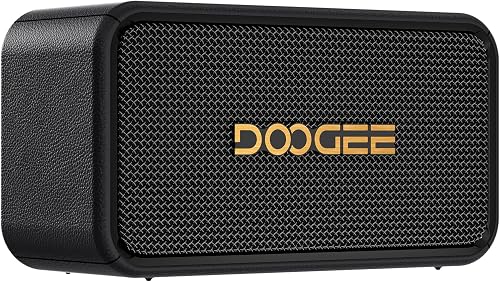 Field Rush Portable Speakers, 130W Peak Wireless Speaker with 2.1 Stereo Sound, Big Sound and Deep Bass, 28H Playtime Outdoor Speaker, IP67 Waterproof, TWS Pairing EQ Modes for Home/Party/Beach Black