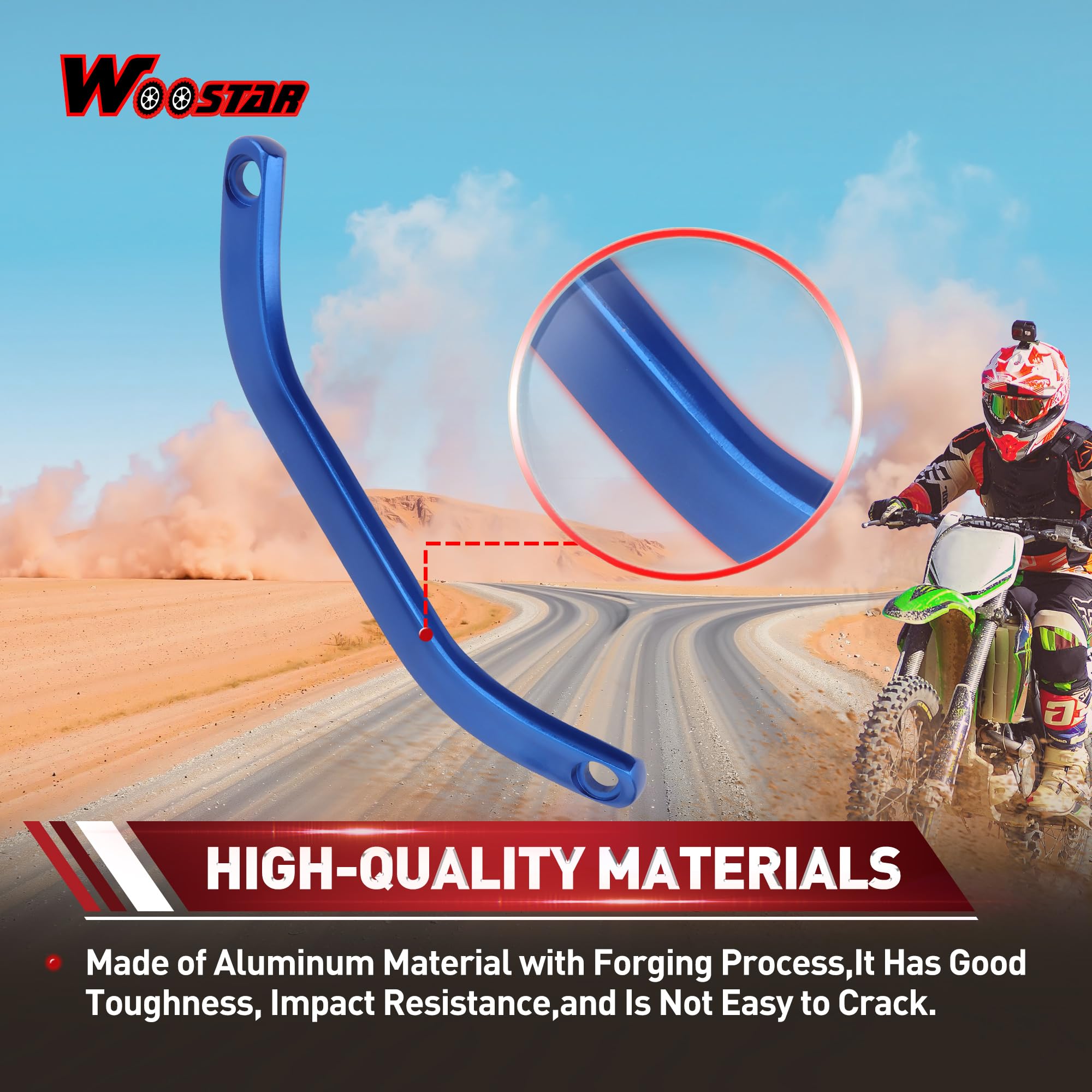 WOOSTAR Motocicleta Barra de Apoyo del Asiento Trasero Reemplazo para 2016-2018 SX SXF XC XCF 125-450 2017-2019 XCW EXC EXCF 125-500 Azul