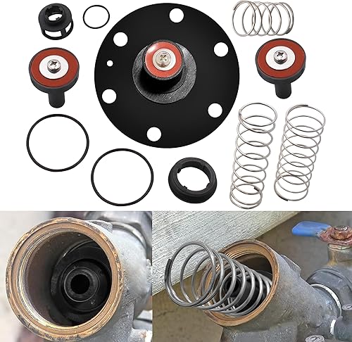 Kit de reparación completo de 34"-1", compatible con Wilkins Backflow Preventer 975XL, 975XL2