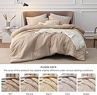 Vista 164 de Bedsure - Juego de edredón tamaño matrimonial de 3 piezas, teñido catiónico azul marino, ropa de cama para todo el año, 1 edredón de 82 x 86