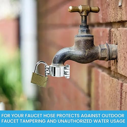 Miniatura 7 de NUSET 2895-3 - Cerradura de grifo de agua para manguera de jardín (2895-6), cromo