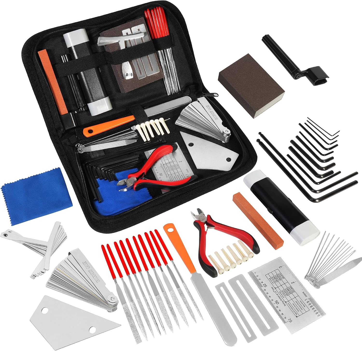 Guitar Repairing Maintenance Luthier Tool Kit for Ukulele Banjo