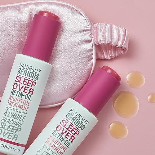 Miniatura 3 de Naturally Serious | Tratamiento nocturno de aceite de retina para pijamas, aceite de retinol vegano, aceite antienvejecimiento para la cara, cuidado