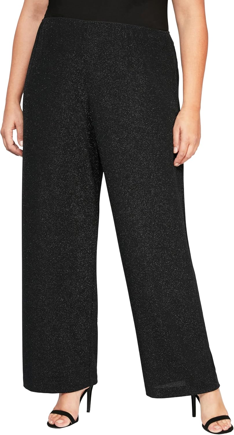 Alex Evenings Womens Plus Size Straight Leg Dress Pant (Plus Petite Sizes) Dress Pants
