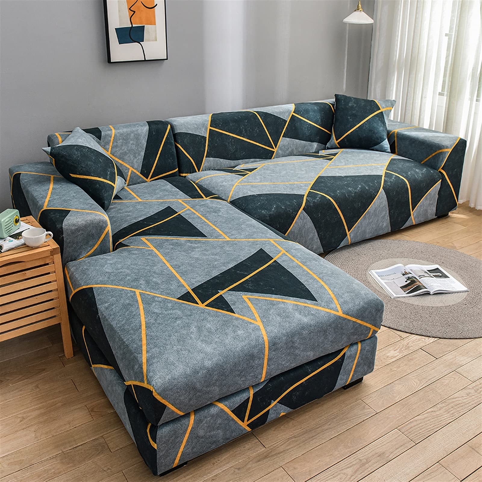Couvercle de canapé élastique stretch 90-140cm pour intérieur moderne