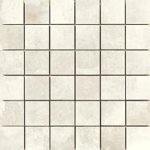 Emser Tile A41BORIWH1212MO2 Emser Tile A41BORI1212MO2 Borigni - Square Mosaic Wall Tile - Smooth Concrete Visual