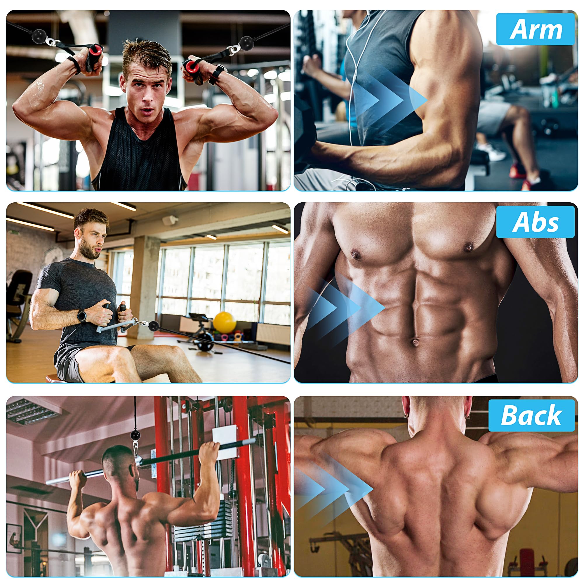 Kabel do fitnessu 3 m, linka stalowa, osłonięty, kabel do fitnessu, do wyciągania liny, fitnessu, domu, na siłownię