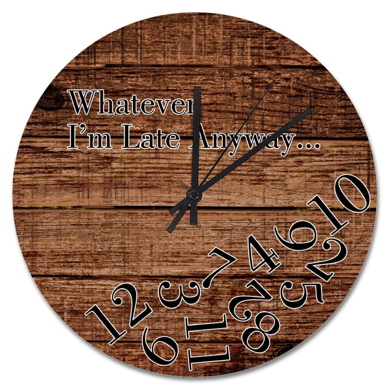 Horloge murale vintage Whatever pour une cuisine familiale et cosy