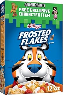 Kellogg's Frosted Flakes Breakfast Cereal, Kids Cereal, Family Breakfast, Original, 12oz Box (1 Box)